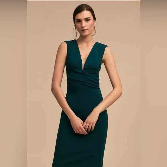 BHLDN Dresses & Skirts - BHLDN Danica Dress Deep Teal Green Sleeveless Dress